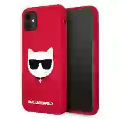 Чохол Karl Lagerfeld Silicone Choupette для iPhone 11 Red (KLHCN61SLCHRE)