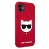 Чехол Karl Lagerfeld Silicone Choupette для iPhone 11 Red (KLHCN61SLCHRE)