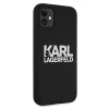 Чохол Karl Lagerfeld Silicone Stack Logo для iPhone 11 Black (KLHCN61SLKLRBK)