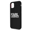 Чехол Karl Lagerfeld Silicone Stack Logo для iPhone 11 Black (KLHCN61SLKLRBK)