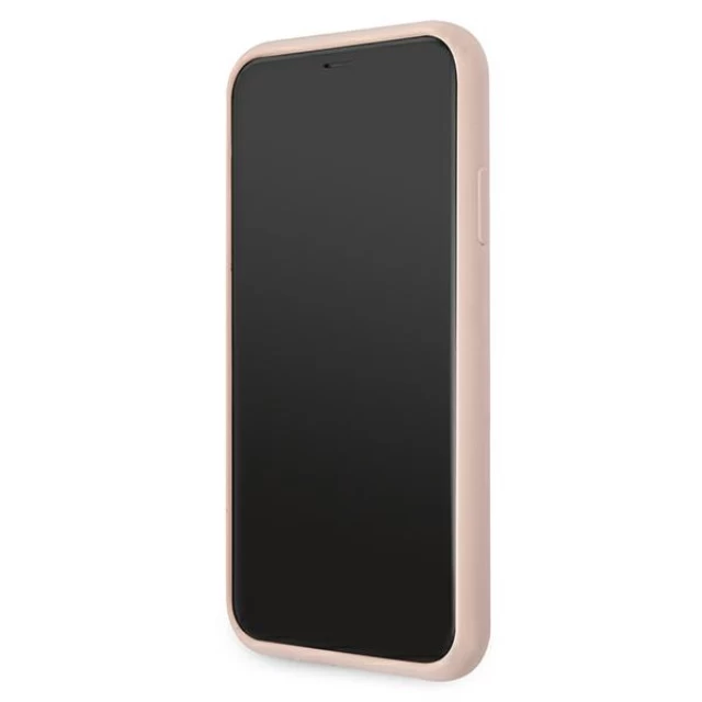 Чохол Karl Lagerfeld Silicone Stack Logo для iPhone 11 Pink (KLHCN61STKLTLP)