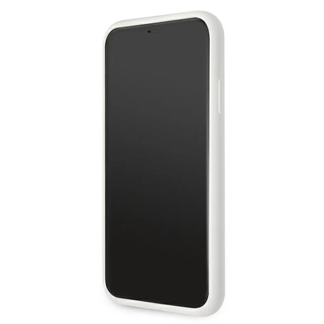 Чехол Karl Lagerfeld Silicone Stack Logo для iPhone 11 White (KLHCN61SLKLWH)