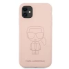 Чохол Karl Lagerfeld Silicone Ikonik Outline для iPhone 11 Pink (KLHCN61SILTTPI)