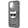 Чохол Karl Lagerfeld Liquid Glitter Choupette Fun для iPhone 12 Pro Max Black (KLHCP12LCHTUGLB)
