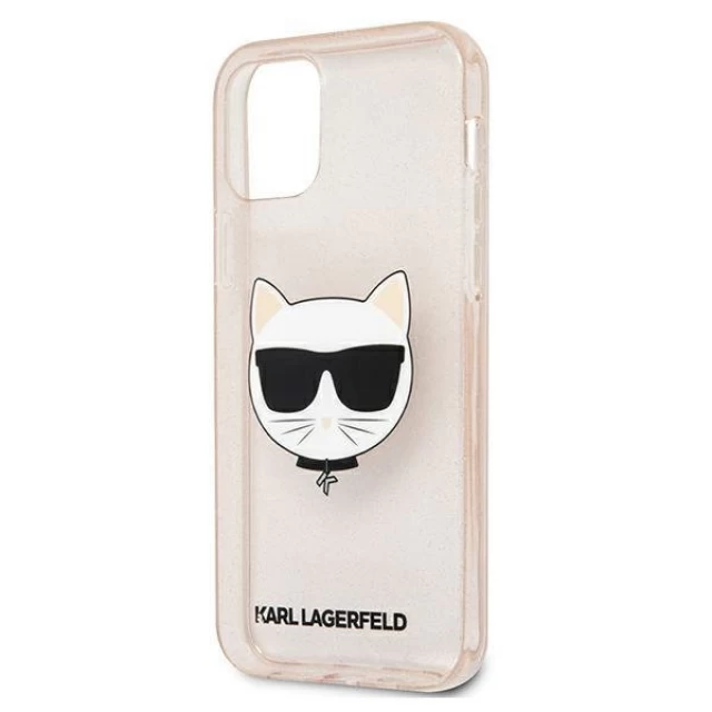 Чохол Karl Lagerfeld Glitter Choupette для iPhone 12 Pro Max Gold (KLHCP12LCHTUGLGO)