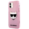Чехол Karl Lagerfeld Glitter Choupette для iPhone 12 mini Pink (KLHCP12SCHTUGLP)
