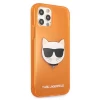 Чехол Karl Lagerfeld Glitter Choupette Fluo для iPhone 12 Pro Max Orange (KLHCP12LCHTRO)