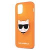 Чохол Karl Lagerfeld Glitter Choupette Fluo для iPhone 12 Pro Max Orange (KLHCP12LCHTRO)