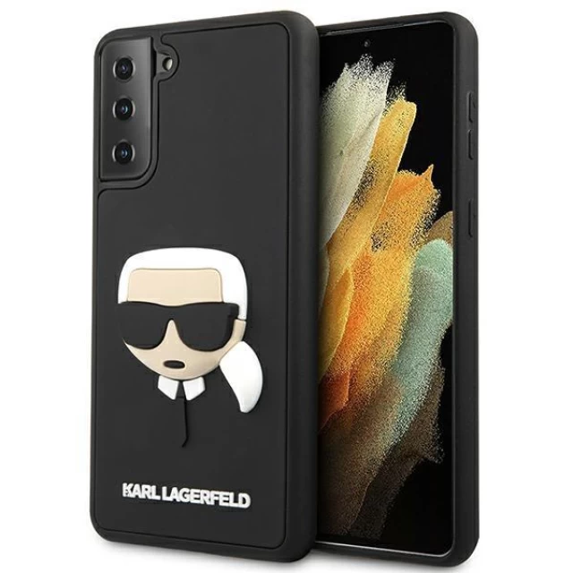 Чехол Karl Lagerfeld Karl's Head для Samsung Galaxy S21 Black (KLHCS21SKH3DBK)