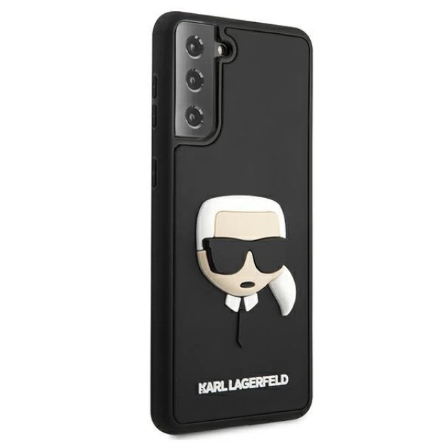 Чехол Karl Lagerfeld Karl's Head для Samsung Galaxy S21 Black (KLHCS21SKH3DBK)