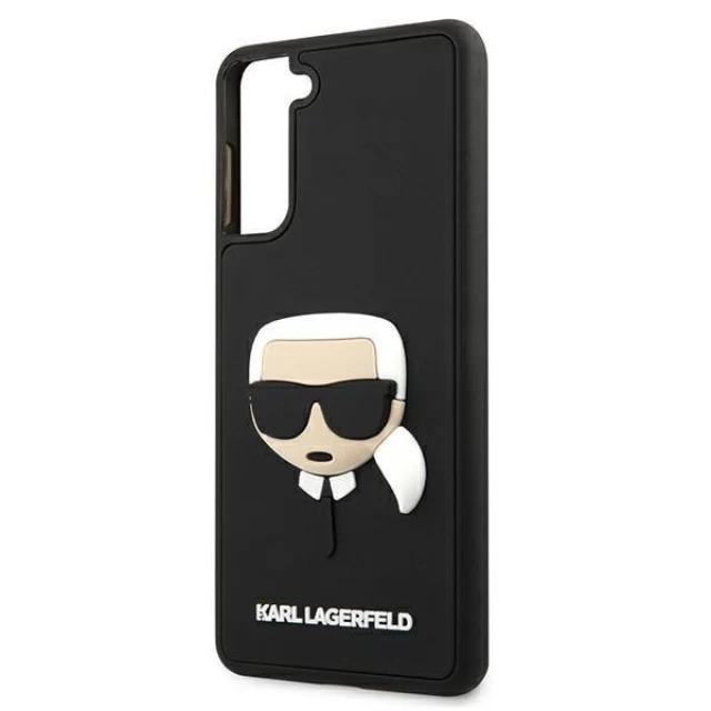 Чехол Karl Lagerfeld Karl's Head для Samsung Galaxy S21 Black (KLHCS21SKH3DBK)