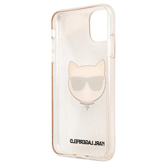 Чохол Karl Lagerfeld Glitter Choupette для iPhone 11 Gold (KLHCN61CHTUGLGO)