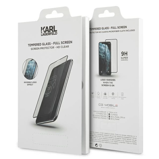 Захисне скло Karl Lagerfeld Magic Logo для iPhone 11 Transparent (KLSPN61TR)