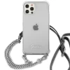 Чехол Guess 4G Silver Chain для iPhone 12 Pro Max Transparent (GUHCP12LKC4GSSI)