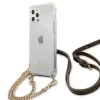 Чехол Guess 4G Gold Chain для iPhone 12 Pro Max Transparent (GUHCP12LKC4GSGO)