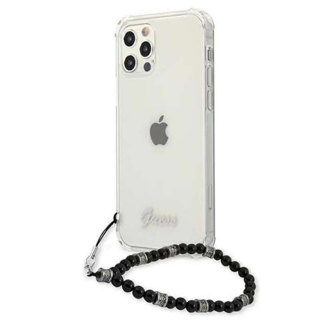 Чохол Guess Black Pearl для iPhone 12 Pro Max Transparent (GUHCP12LKPSBK)
