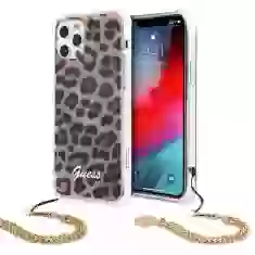 Чехол Guess Gold Chain для iPhone 12 | 12 Pro Leopard (GUHCP12MKSLEO)