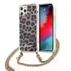 Чохол Guess Gold Strap для iPhone 12 | 12 Pro Leopard (GUHCP12MKCLEO)