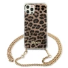 Чехол Guess Gold Strap для iPhone 12 | 12 Pro Leopard (GUHCP12MKCLEO)