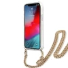 Чехол Guess Gold Strap для iPhone 12 Pro Max Leopard (GUHCP12LKCLEO)