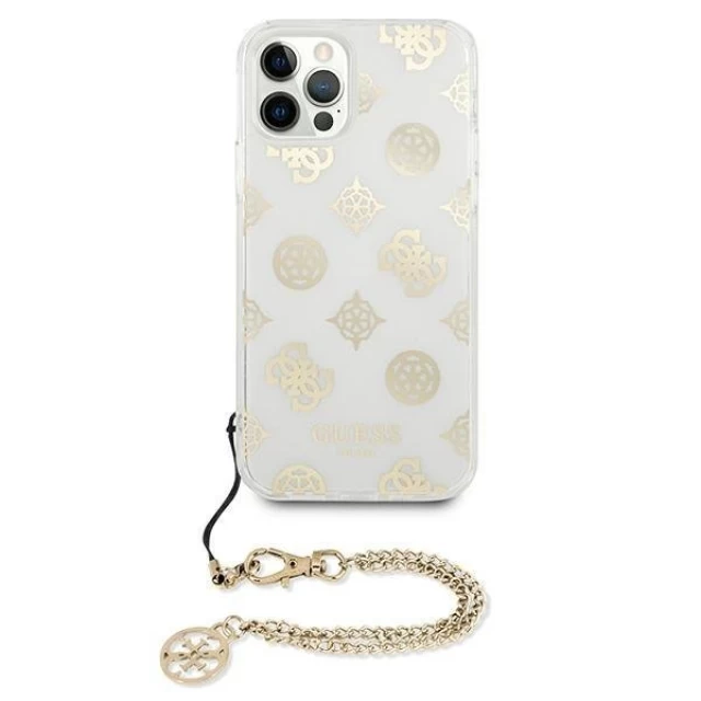 Чохол Guess Peony Chain Collection для iPhone 12 Pro Max Gold (GUHCP12LKSPEGO)