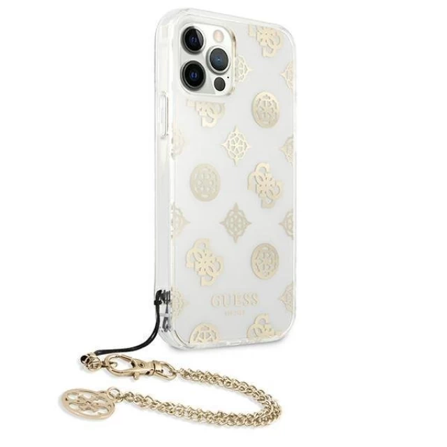 Чехол Guess Peony Chain Collection для iPhone 12 Pro Max Gold (GUHCP12LKSPEGO)
