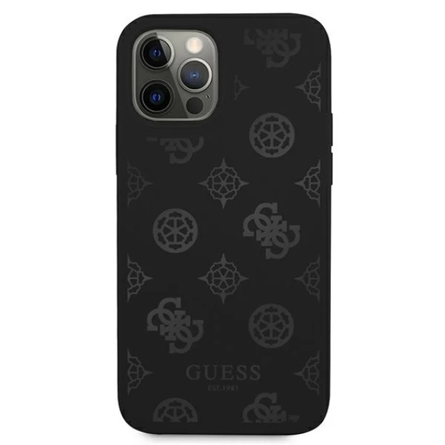 Чохол Guess Peony Collection для iPhone 12 | 12 Pro Black (GUHCP12MLSPEBK)