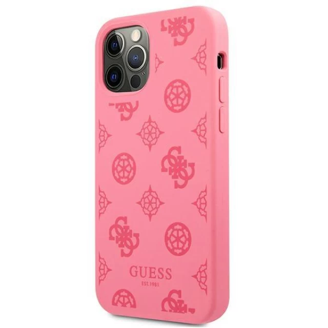 Чехол Guess Peony Collection для iPhone 12 | 12 Pro Pink (GUHCP12MLSPEFU)