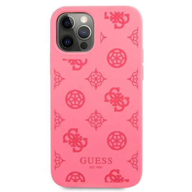 Чехол Guess Peony Collection для iPhone 12 | 12 Pro Pink (GUHCP12MLSPEFU)
