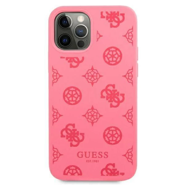 Чохол Guess Peony Collection для iPhone 12 Pro Max Pink (GUHCP12LLSPEFU)