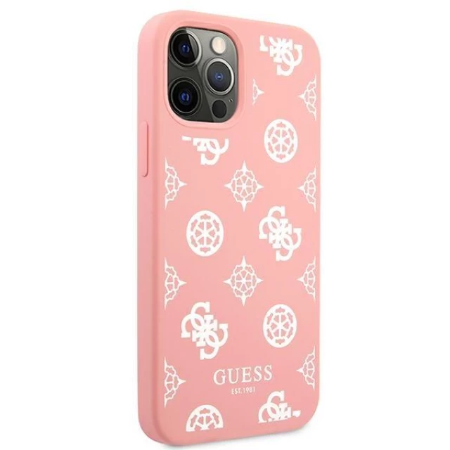 Чохол Guess Peony Collection для iPhone 12 | 12 Pro Pink (GUHCP12MLSPEWPI)