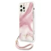 Чехол Guess Marble Collection для iPhone 12 | 12 Pro Pink (GUHCP12MKSMAPI)