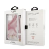 Чохол Guess Marble Collection для iPhone 12 Pro Max Pink (GUHCP12LKSMAPI)