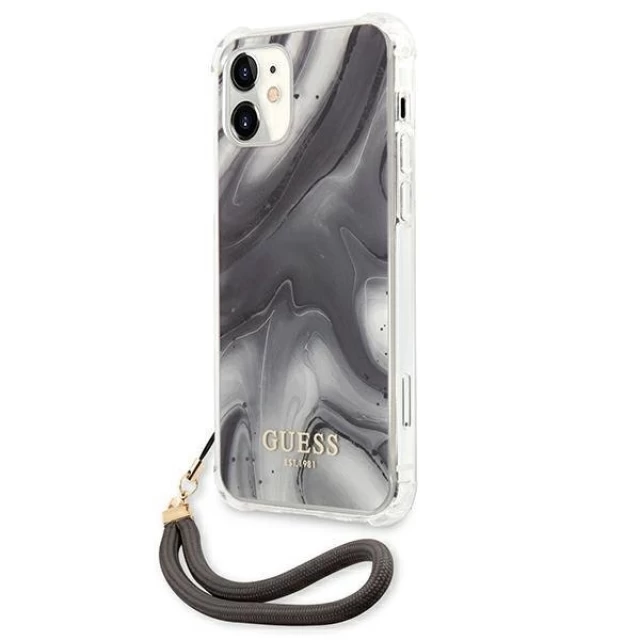 Чехол Guess Marble Collection для iPhone 12 mini Grey (GUHCP12SKSMAGR)