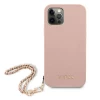 Чохол Guess Saffiano Chain для iPhone 12 | 12 Pro Pink (GUHCP12MSASGPI)