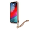 Чохол Guess Saffiano Chain для iPhone 12 | 12 Pro Pink (GUHCP12MSASGPI)