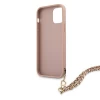 Чохол Guess Saffiano Chain для iPhone 12 | 12 Pro Pink (GUHCP12MSASGPI)