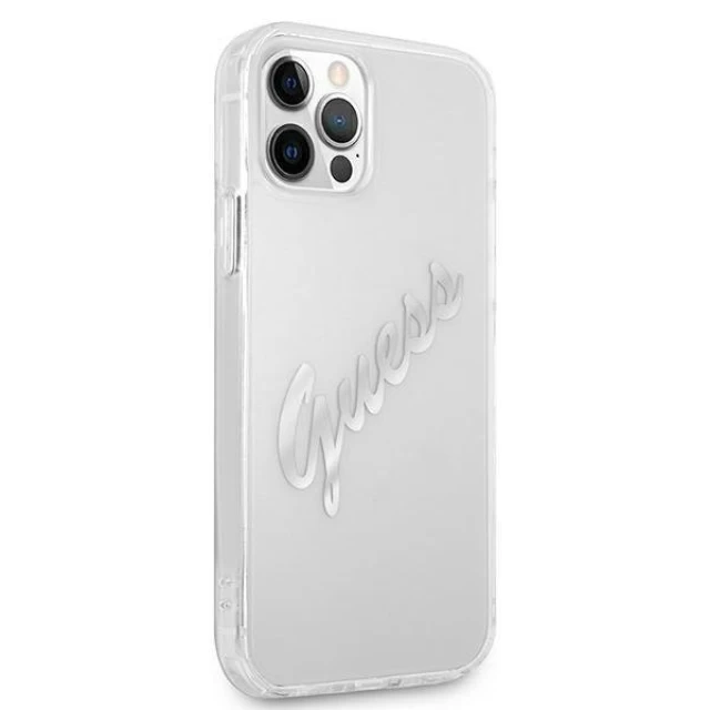 Чехол Guess Vintage Script для iPhone 12 | 12 Pro Transparent (GUHCP12MKTRSVSI)