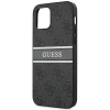Чохол Guess 4G Stripe для iPhone 12 mini Grey (GUHCP12S4GDGR)