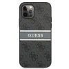 Чехол Guess 4G Stripe для iPhone 12 | 12 Pro Grey (GUHCP12M4GDGR)