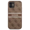 Чехол Guess 4G Stripe для iPhone 12 mini Brown (GUHCP12S4GDBR)