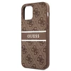 Чехол Guess 4G Stripe для iPhone 12 mini Brown (GUHCP12S4GDBR)