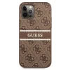 Чехол Guess 4G Stripe для iPhone 12 | 12 Pro Brown (GUHCP12M4GDBR)