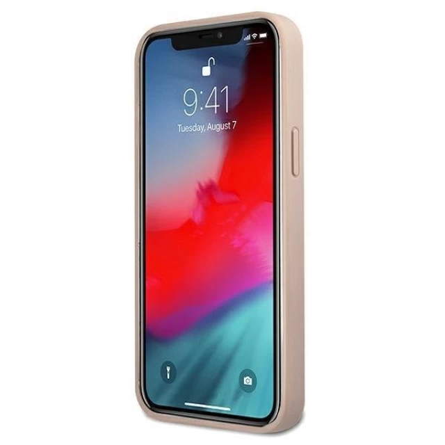 Чохол Guess 4G Stripe для iPhone 12 Pro Max Pink (GUHCP12L4GDPI)
