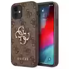 Чохол Guess 4G Big Metal Logo для iPhone 12 mini Brown (GUHCP12S4GMGBR)