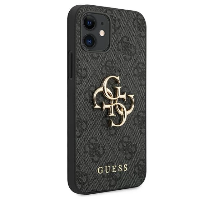 Чохол Guess 4G Big Metal Logo для iPhone 12 mini Grey (GUHCP12S4GMGGR)