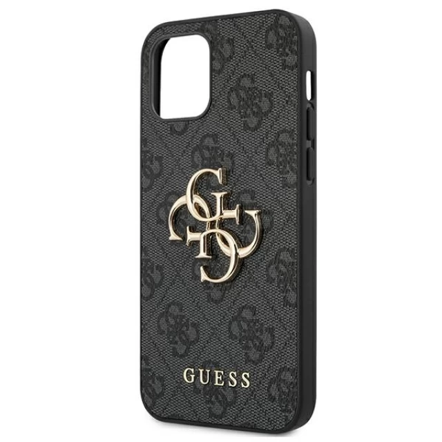 Чехол Guess 4G Big Metal Logo для iPhone 12 mini Grey (GUHCP12S4GMGGR)