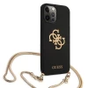 Чехол Guess Gold Chain Collection для iPhone 12 Pro Max Black (GUHCP12LLSC4GBK)