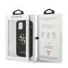 Чехол Guess Saffiano 4G Metal Logo для iPhone 12 | 12 Pro Black (GUHCP12MSA4GGBK)