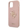 Чохол Guess Saffiano 4G Metal Logo для iPhone 12 | 12 Pro Pink (GUHCP12MSA4GGPI)